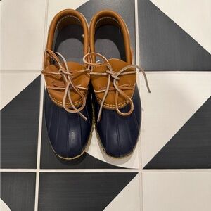 L.L.Bean Women’s Bean Boots, Canvas Rubber Mocs, size 8